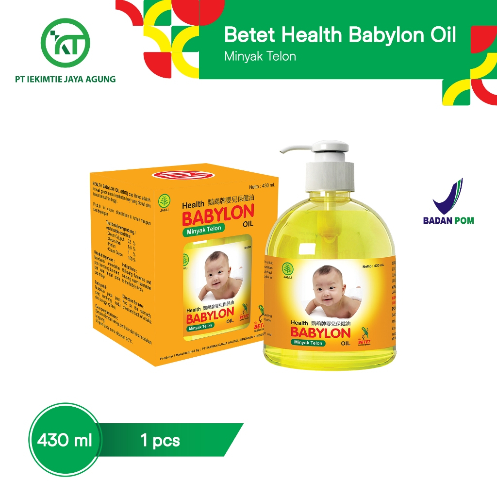Health Babylon Oil (Minyak Telon Babylon) 430 ml - Exp 03/2026