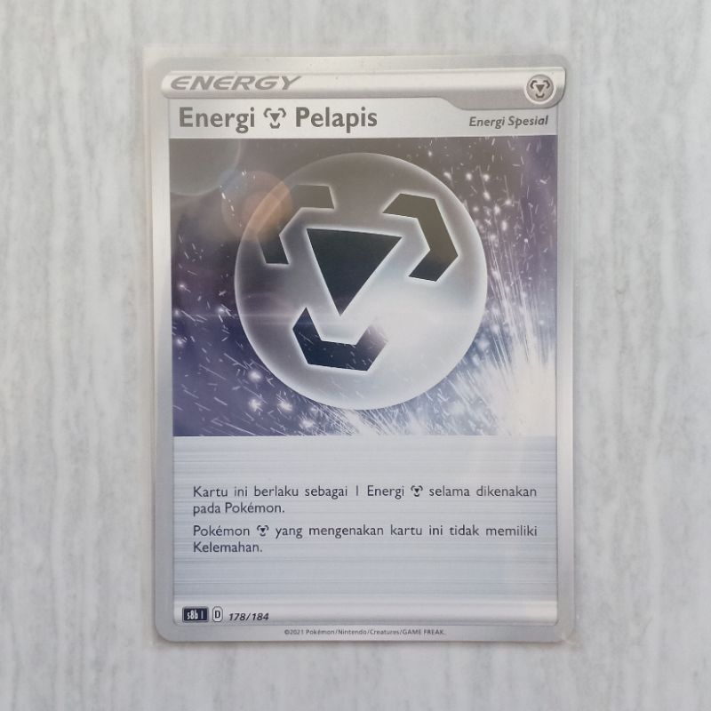 Kartu Pokemon TCG Indonesia Original Trainer ENERGI PELAPIS