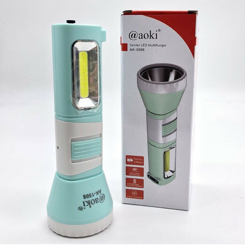 Senter Tangan LED AOKI AK-1508 / Senter Tangan Emergency LED AOKI