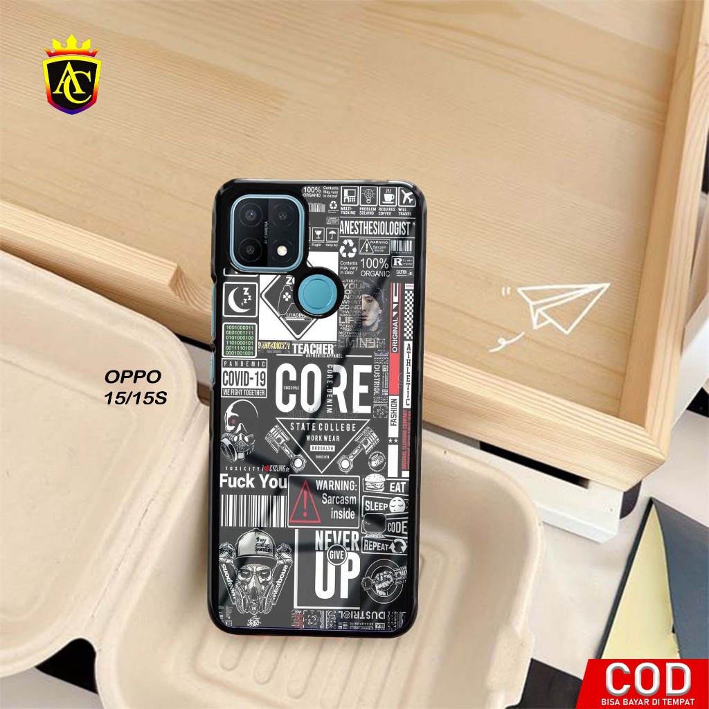 Case Oppo A15/A15s [ Stiker ] Aneka casing, case, kondom hp, custom case,  case aesthetic case murah