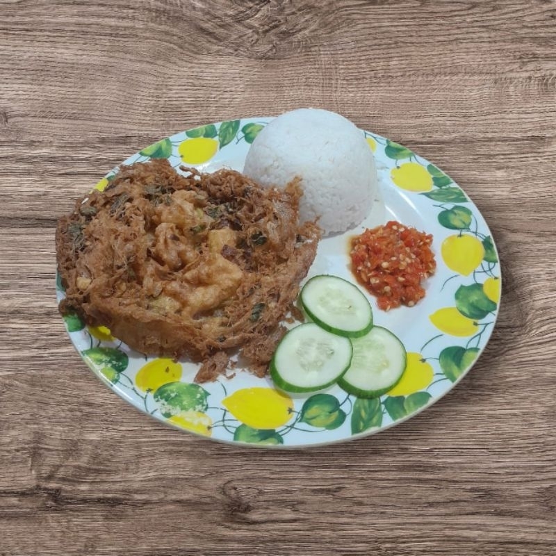 

Nasi Telor Krispy Sambal Geprek