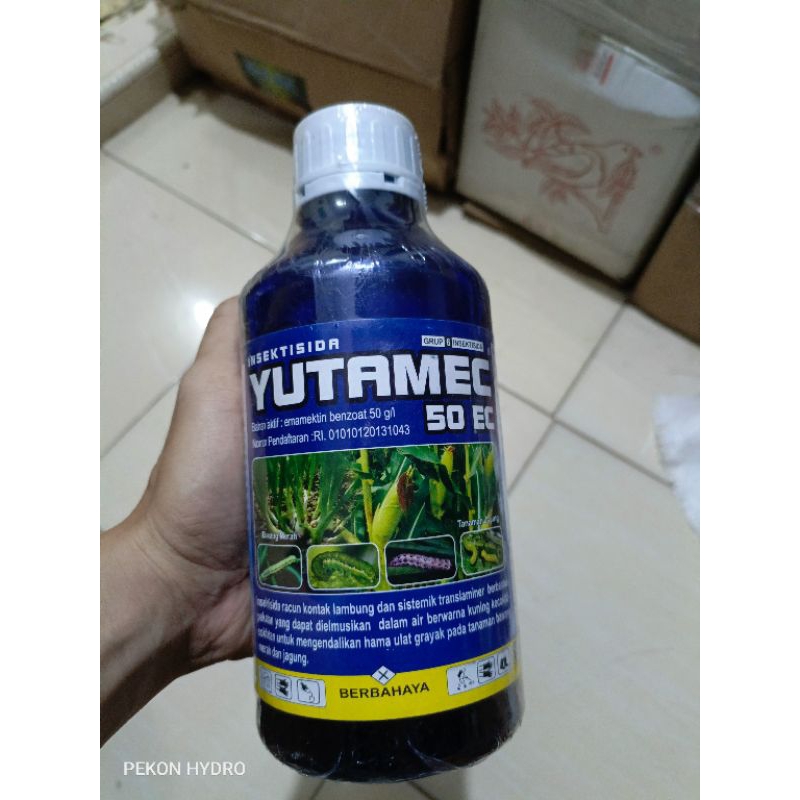 YUTAMEC 50 EC 1 LITER EMAMEKTIN BENZOAT PEMBASMI HAMA ULAT GRAYAK INSEKTISIDA