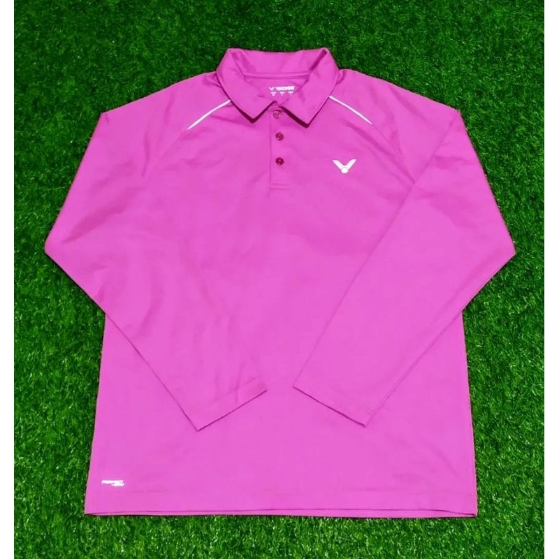 Kaos Victor Berkerah Casual Badminton Original for Unisex (Preloved/Second)