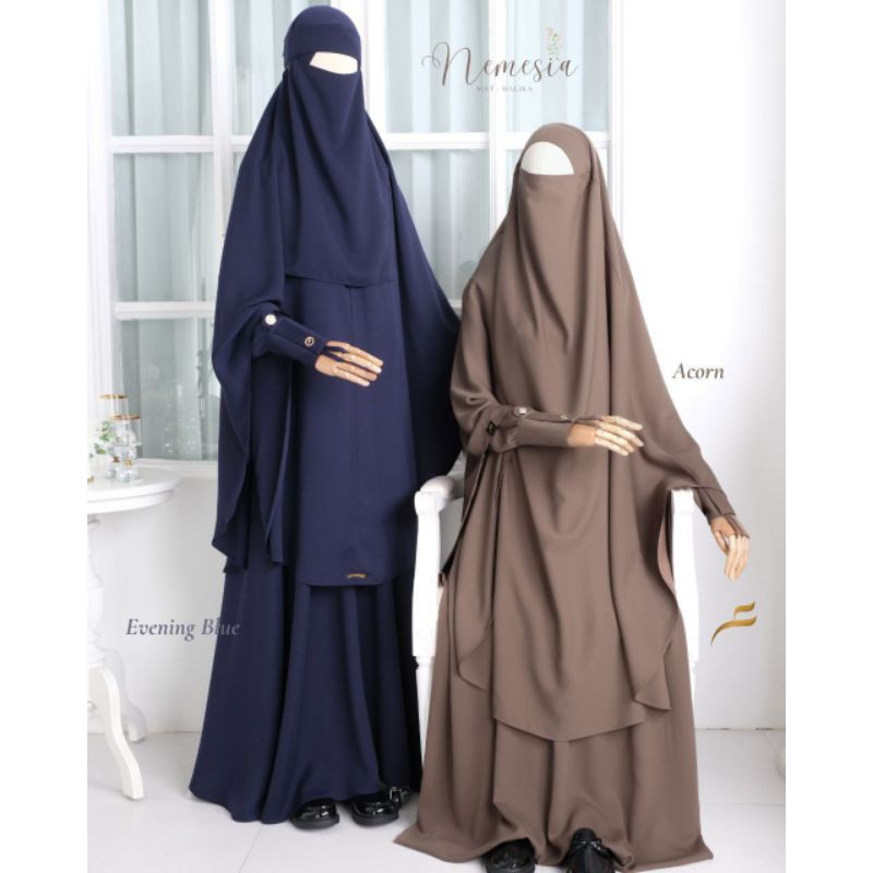 [BISA COD] GAMIS NEMESIA BY AFIFATHIN / GAMIS LONGGAR / GAMIS SYAR'I