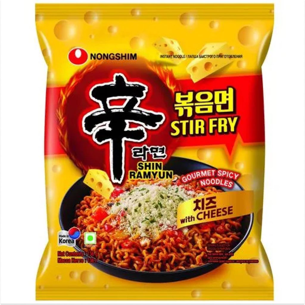 

Nongshim Shin Ramyun Stir Fry With Cheese / Mi Instan Goreng Rasa Keju 136 Gr