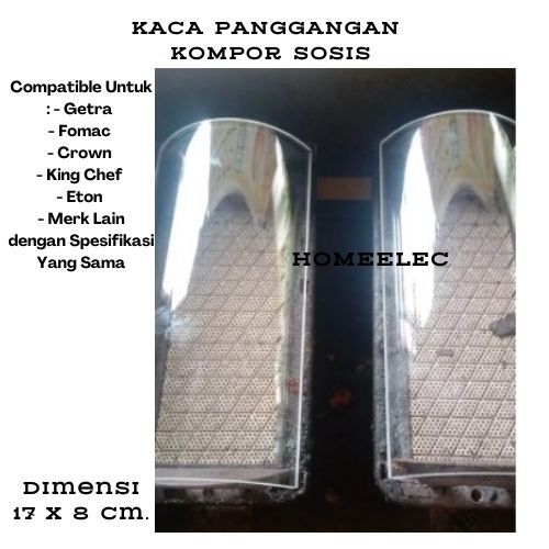 KACA PANGGANGAN  KOMPOR SOSIS