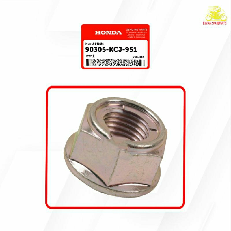 Nut U 14MM 90305 KCJ 951