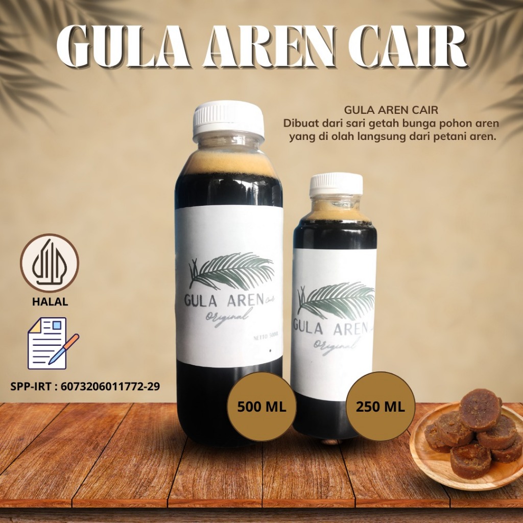 

Gula Aren Cair Murni Liquid Palm Sugar 500ml Gula Aren Cair Palm Sugar 100% ORIGINAL