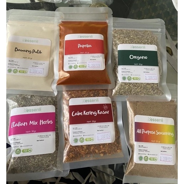 

Bumbu Rempah Dapur Bubuk Organik Premium NO MSG Kemasan Sachet Halal kaldu daun