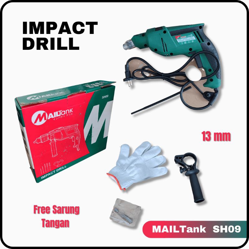 FREE SARUNG TANGAN MESIN BOR 13MM / IMPACT DRILL MAILTANK SH09
