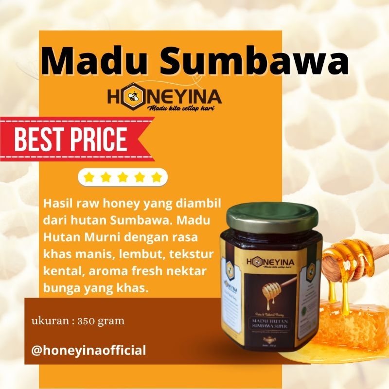 

MADU HUTAN SUMBAWA 100% ASLI RAW NATURAL HONEYINA