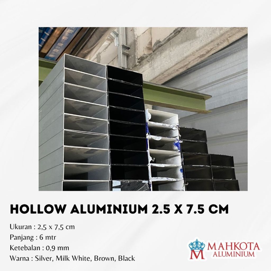 Hollow Aluminium 1x3 inch