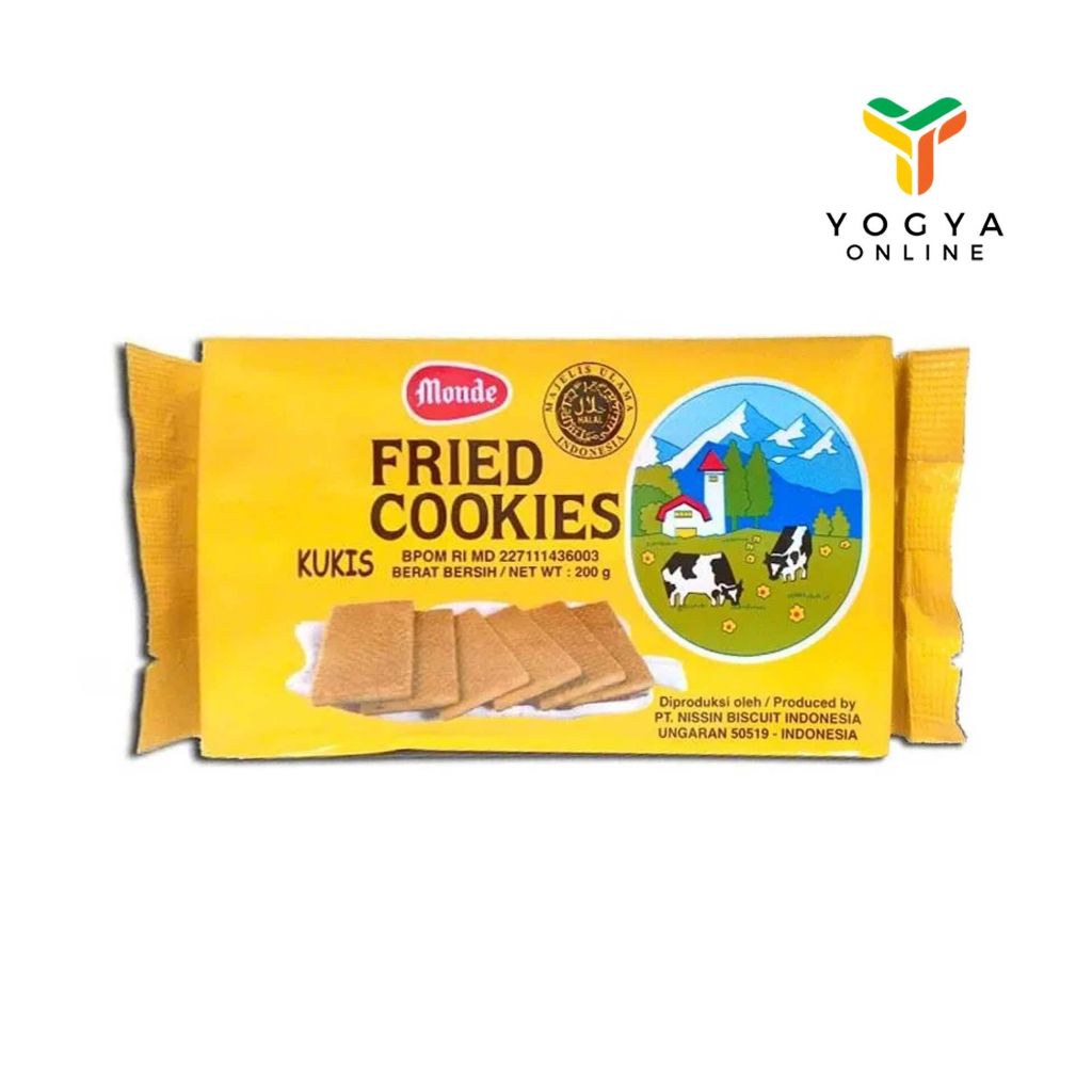 

Monde Fried Cookies 200 Gram Biskuit Makanan Ringan