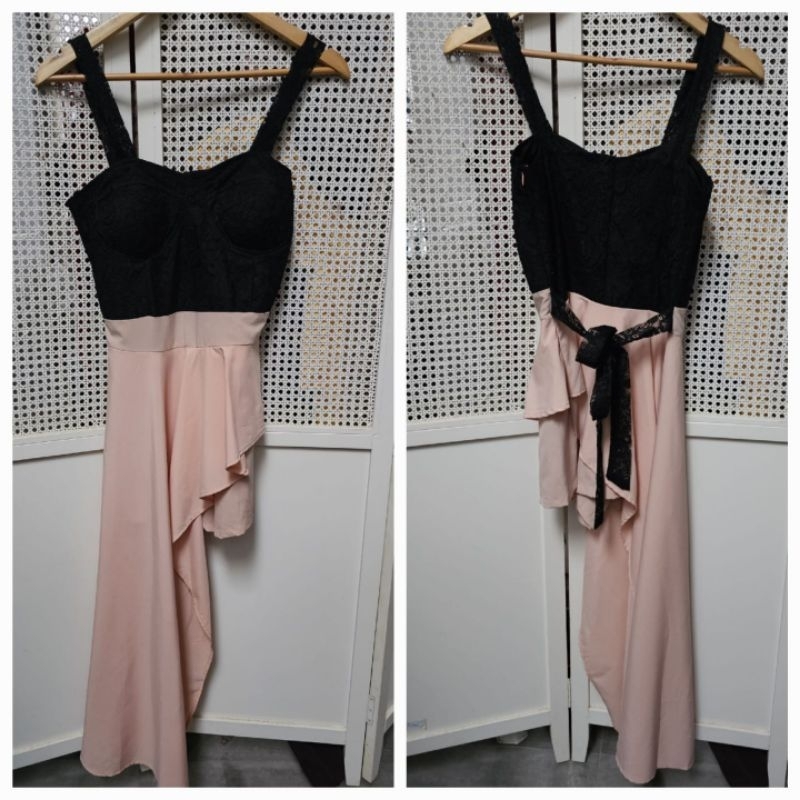 dress gaun pesta sexy elegan party girl women