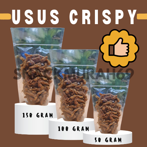 

[KEMASAN EKONOMIS] Keripik Usus Crispy Original 50 gram Termurah Terenak