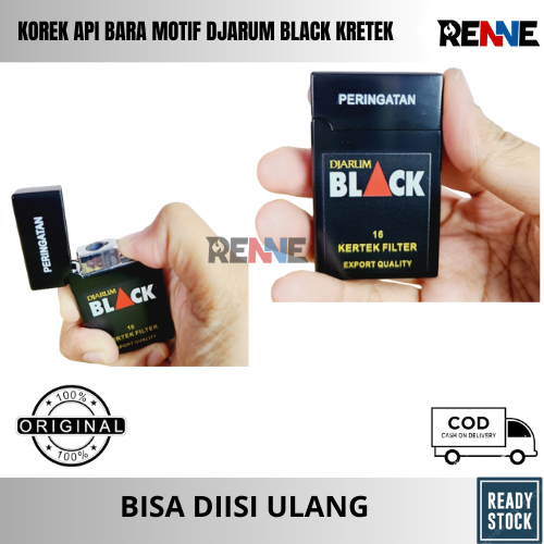 Korek Api Bara Brand Rokok Djarum Black Filter