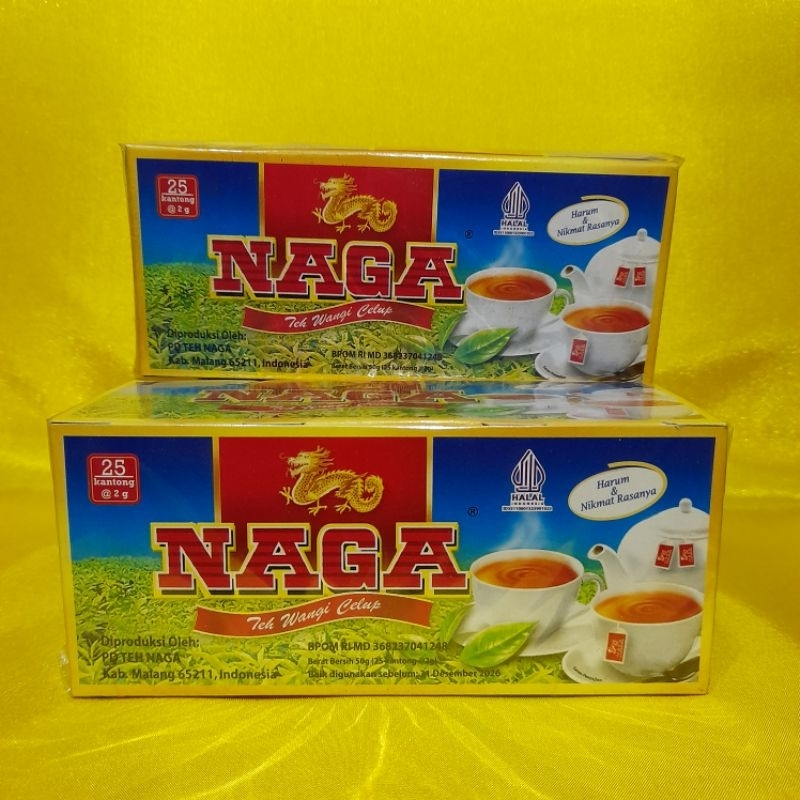 

Teh Naga Celup isi 25 / Teh Tubruk Merek Naga/Teh Cap Naga Celup KHAS MALANG