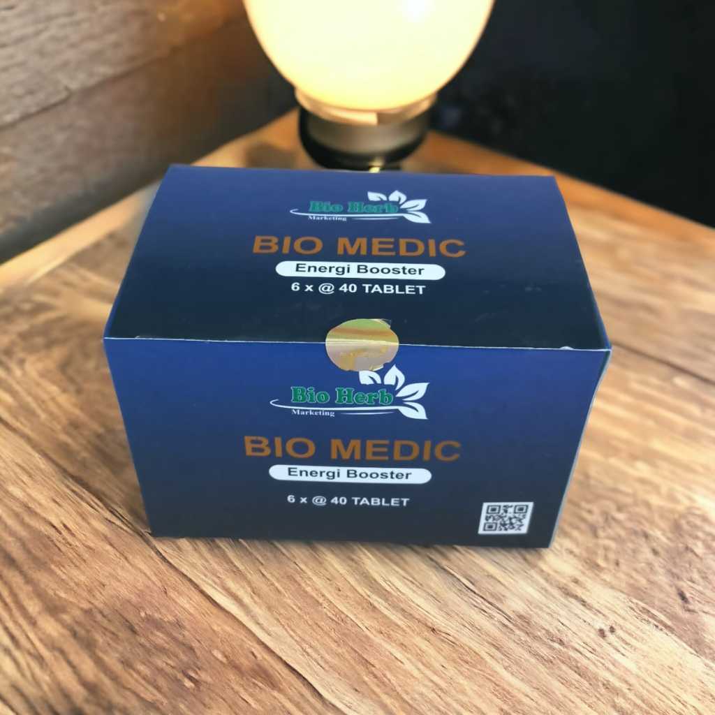 Pil Hitam Bio Medic Energi Booster Herbal Alami Bantu Atasi Masalah Kesehatan 1 box isi 6