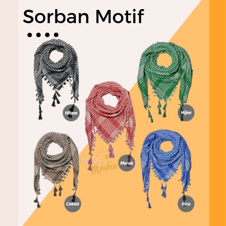 KODE E6H Sorban Motif Pria Tactical Warna Ar Rabbani Koncer