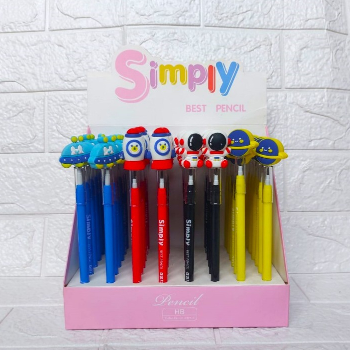 

(DAPAT 4PC) Pensil Bensia / Pensil Susun Sambung / Pensil Astronot