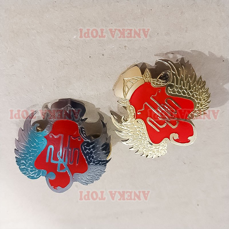 Pin Logo Keraton Jogja Pin Keraton Jogjakarta 4.5cm Gold Silver - Aneka Topi