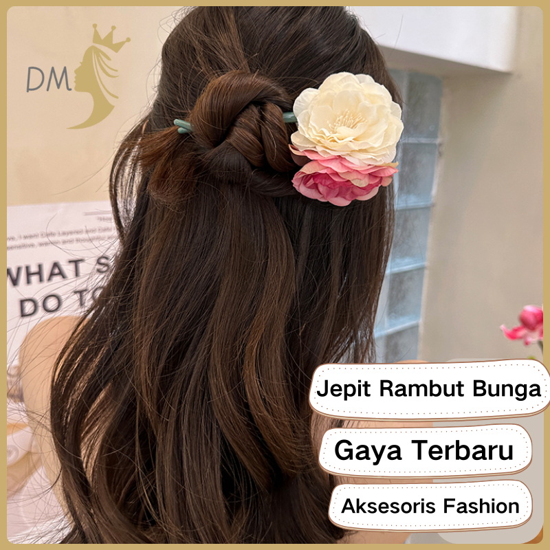 updo hair accessories Bunga tusuk konde rambut tusuk rambut rumbai tusuk konde fashion wanita korea