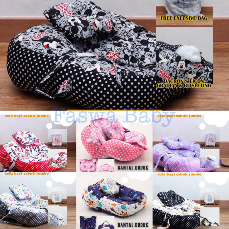 sofa bayi multifungsi / sofa bayi gesper jumbo / sofa bayi duduk jumbo