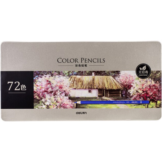 

Deli Pensil Warna HighGrade MinyakOil Pencil Color 72 Warna 6568 m D5K4