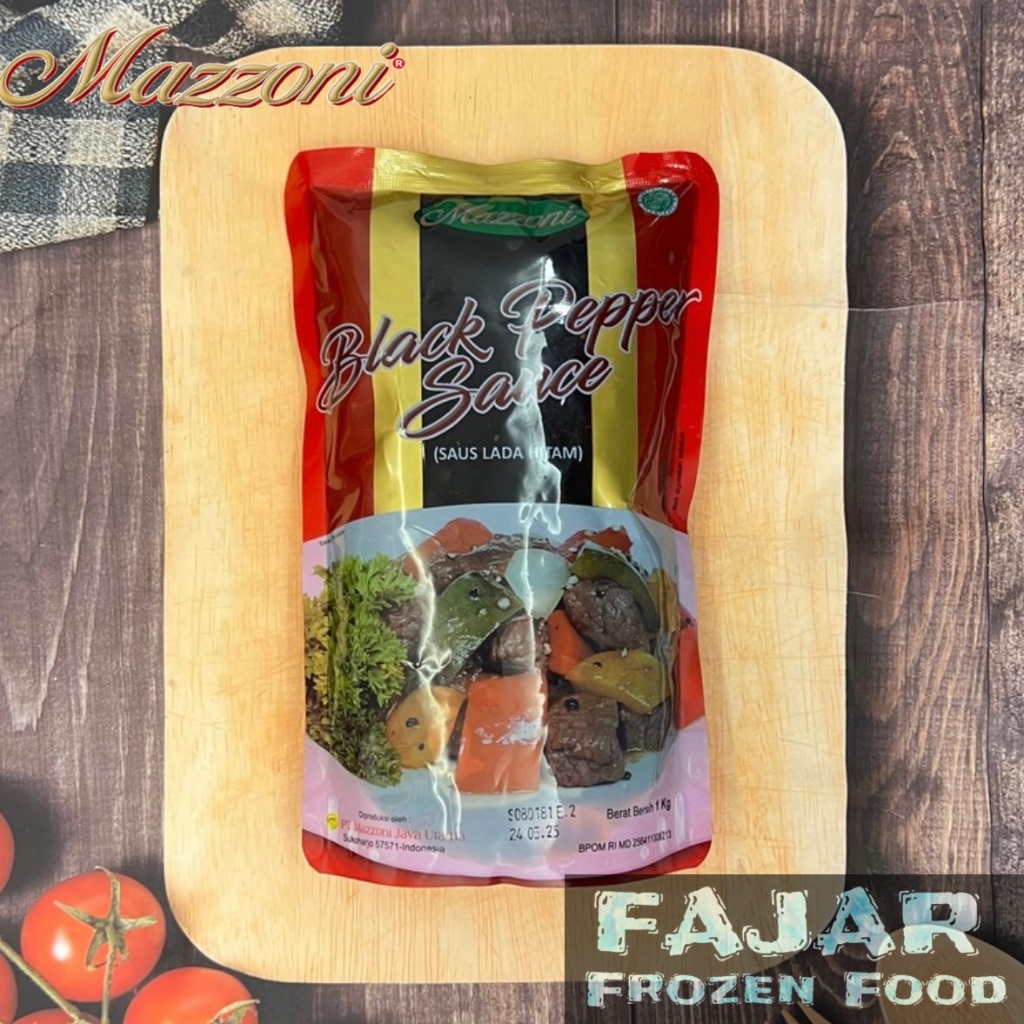 

MAZZONI BLACK PEPPER SAUCE 1Kg | MAZZONI SAUS LADA HITAM 1000Kg