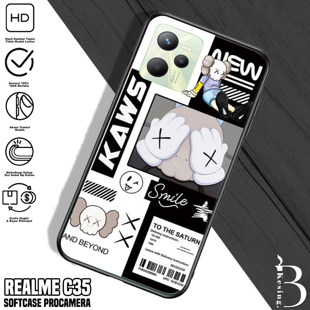 Case Realme C35 - Casing Realme C35 Motif AES - Silikon Hp Realme C35 - Kesing Hp Realme C35 - Softc
