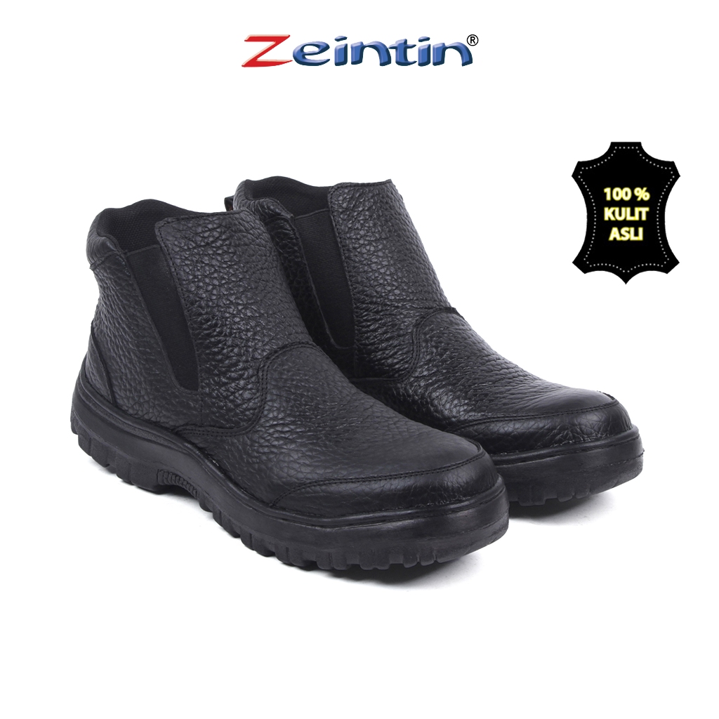 Zeintin - Sepatu Safety ZEINTIN  BAHAN KULIT Original Safety Shoes SD