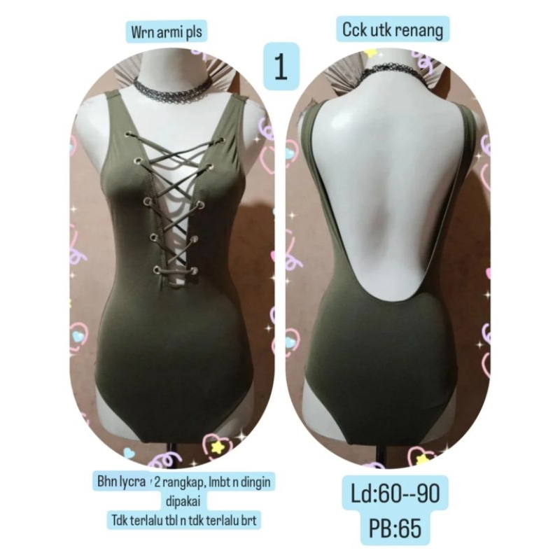 Baju Renang Wanita Murah/02/Baju Senam Wanita  Kekinian