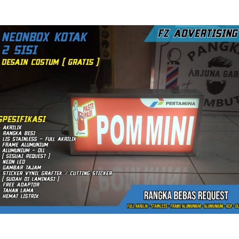 

COD NEON BOX AKRILIK 18CMX42CM 2 SISI u F5N6