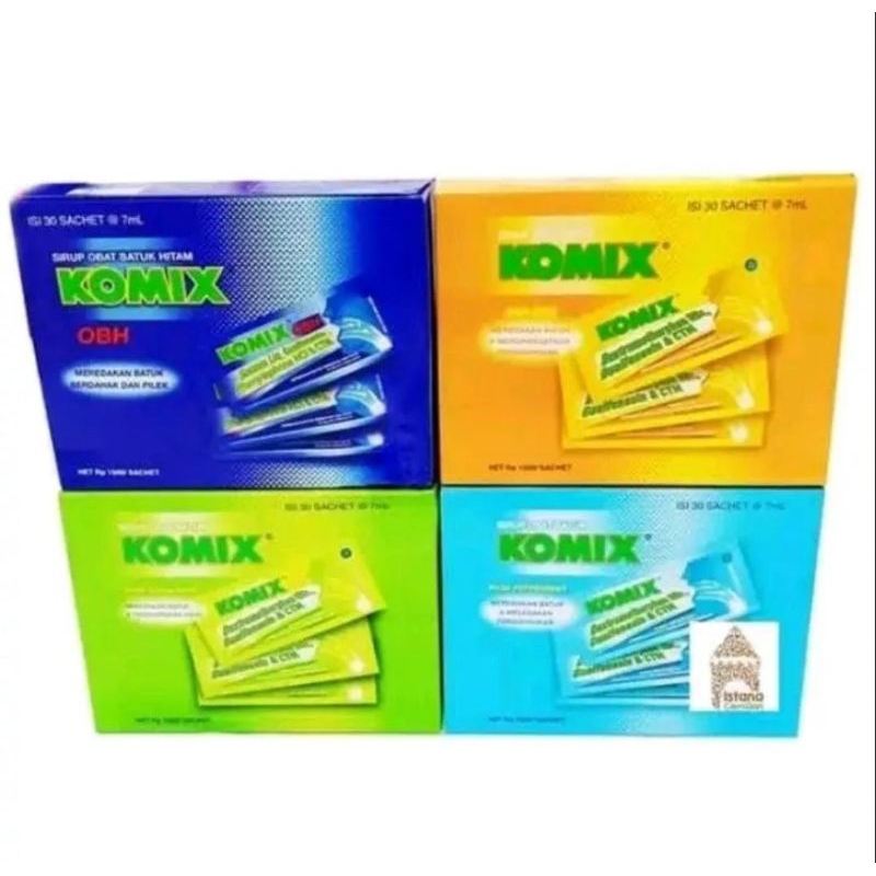 komix sachet obat batuk 1box