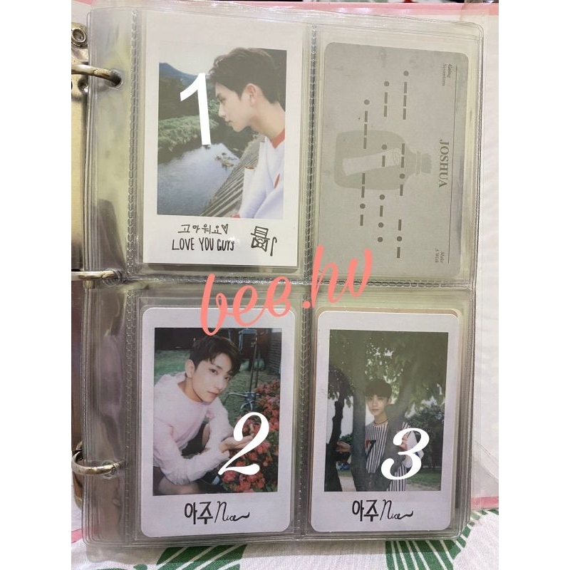 [READY] PC JOSHUA OFFICIAL Part 1 (boys be, l&l repackage, going seventeen, Al1, director's cut)