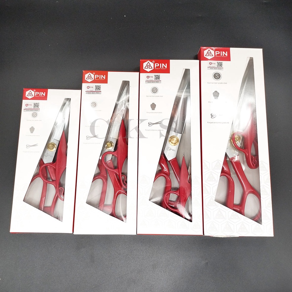 

Gunting bahan gunting potong bahan kain gunting pin tailor merah u I3N5