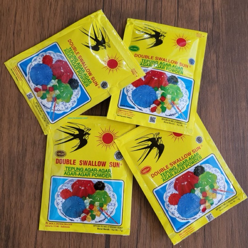 

Agar agar Double Swallow Sun sachet 7 gram powder cap Dua Walet