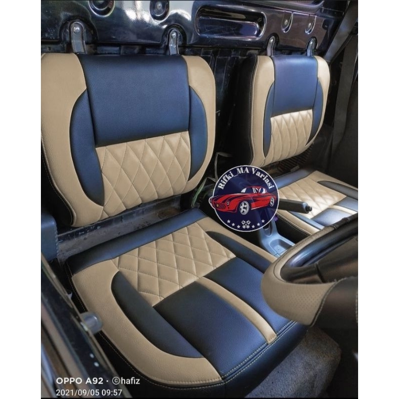 Cover jok mobil Suzuki APV Mega carry pickup / sarung jok mobil pickup APV / lapis pelindung jok mob