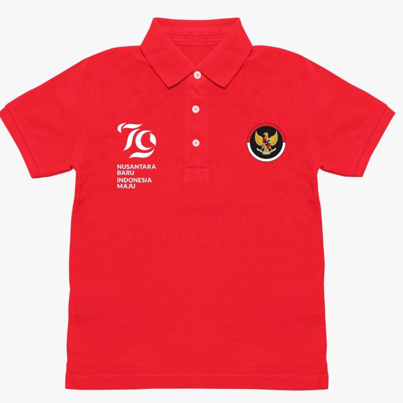 T-shirt Kaos Polo Kemerdekaan RI Ke 79 TH HUT Indonesia Atasan Pria Wanita Distro 17 Agustus Garuda