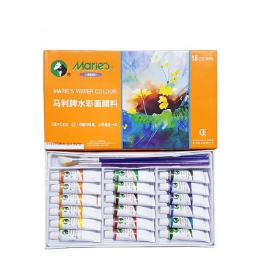 

Cat Air Set Water Colour MARIES 18 Warna x 5ml Free Kuas 1327 p W6Y9