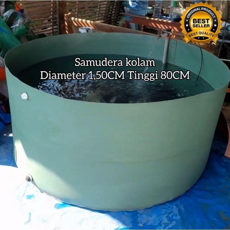 kolam bundar diameter 1,5M T80/kolam ikan koi/kolam ikan lele/kolam ikan hias/kolam sortir ikan