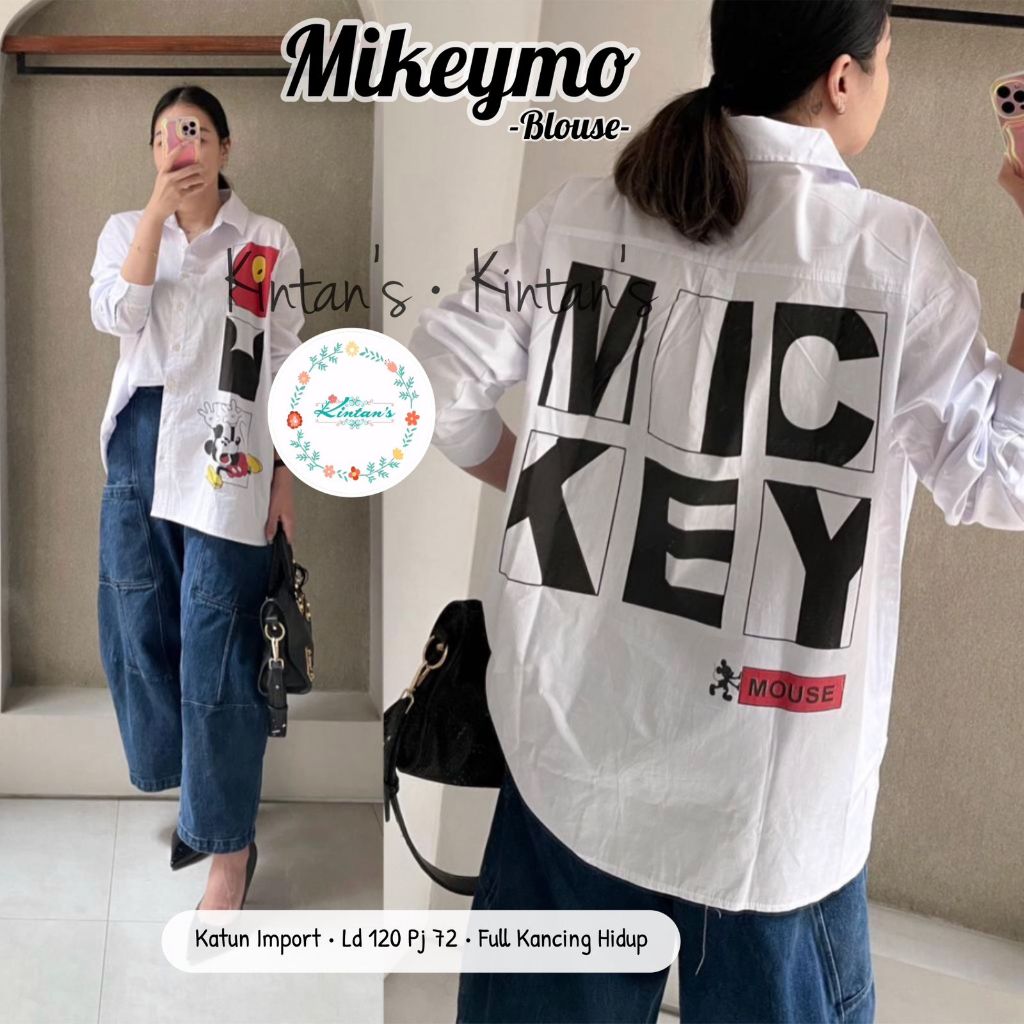 KEMEJA WANITA LENGAN PANJANG /KEMEJA KATUN IMPORT JUMBO / BAJU ATASAN WANITA LENGAN PANJANG / BAJU L