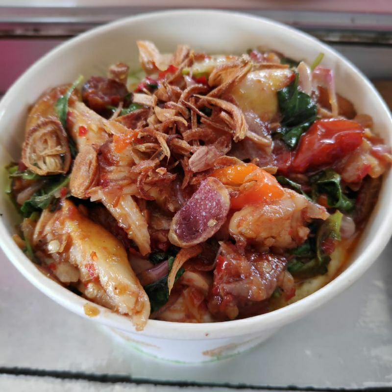 

Ricebowl Aurora Aneka macam ricebowl ayam suwir teri cumi asin