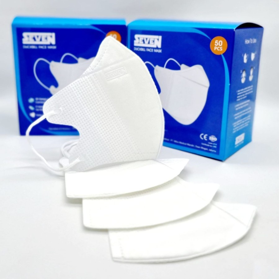 Roselina Delina Masker Seven Duckbill 4Ply 50Pcs