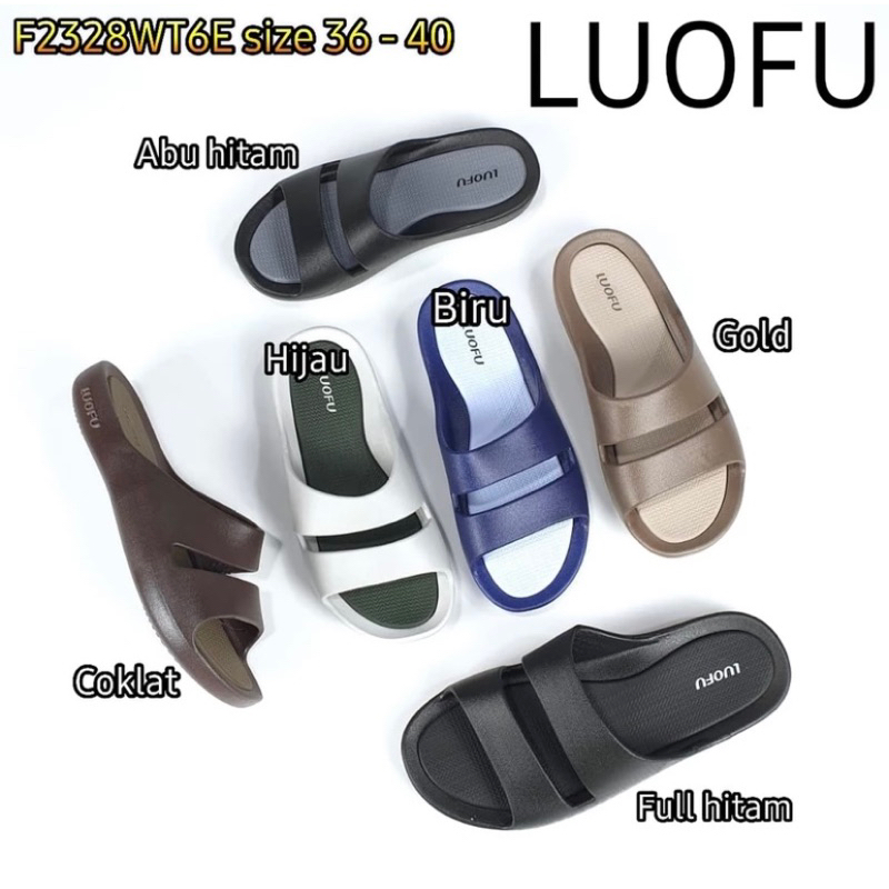 Sandal luofu Wanita Sandal jelly karet Sandal luofu Sandal Luofu import Size 36-40