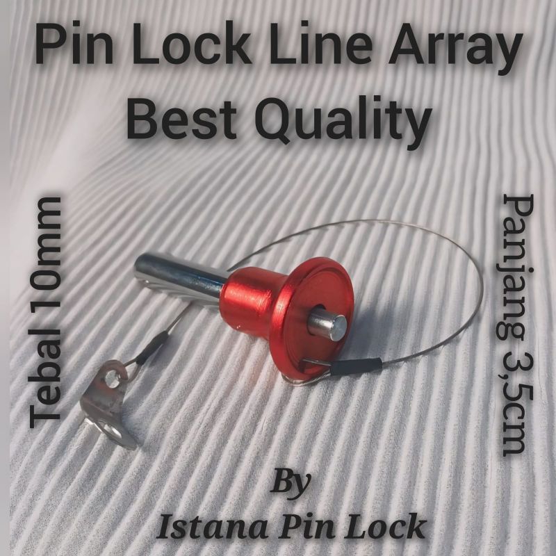 Pin Lock Line Array 10mm Variasi Merah
