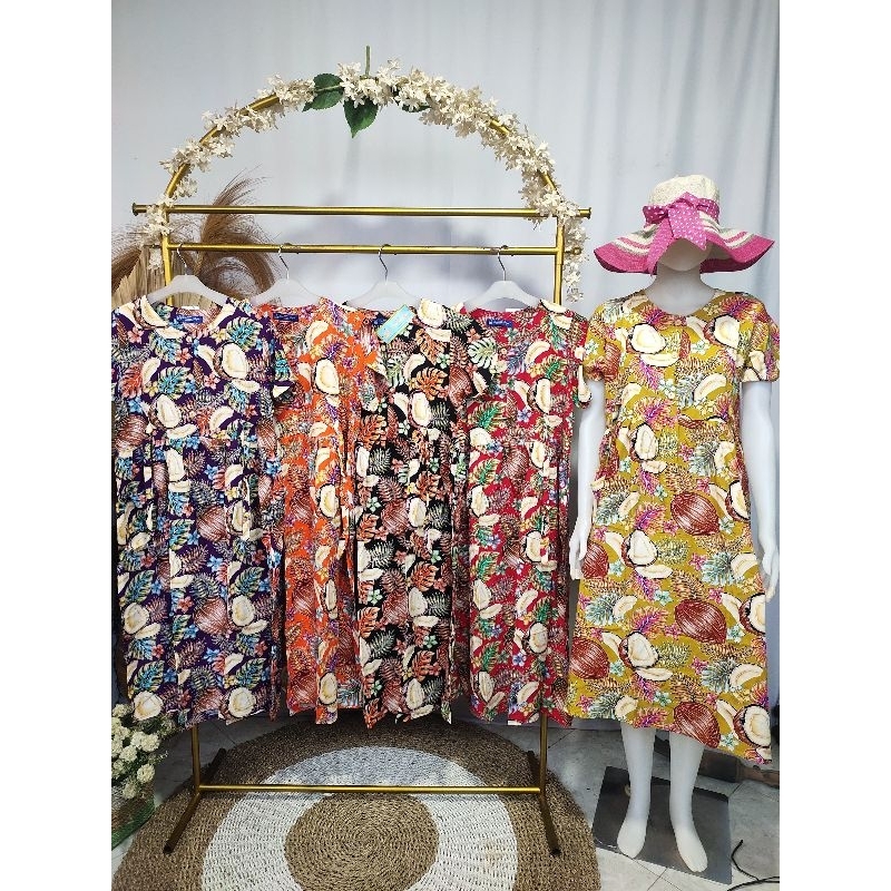 daster chibi 47 Kencana ungu label biru