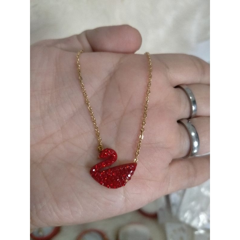 kalung titanium liontin bebek