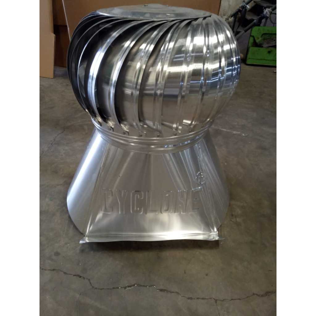 turbin ventilator cyclone 24 inch bahan alumunium