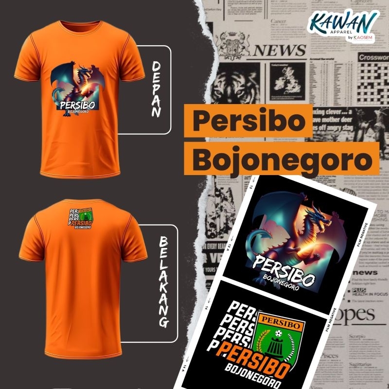 Kaos Persibo / Kaos Boromania / Kaos Bojonegoro / Persibo
